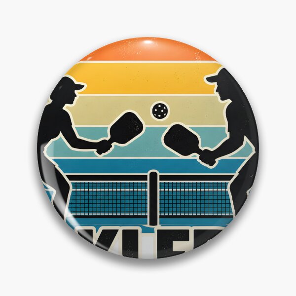 Item preview, Pickleball Play Connect Repeat Retro Sunset designed and sold by JAZZY-DESIGN.