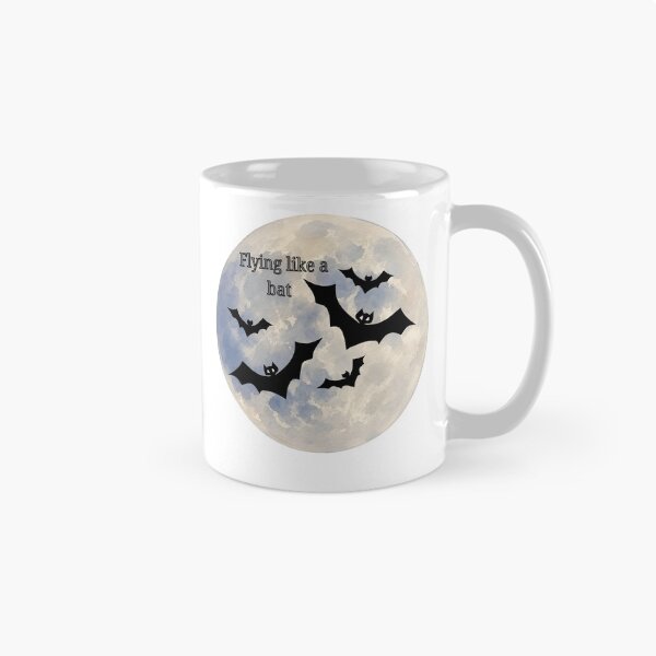 Item preview, Flying Like a Bat | Full Moon Night Bat Sky designed and sold by ZenVibeDesign.