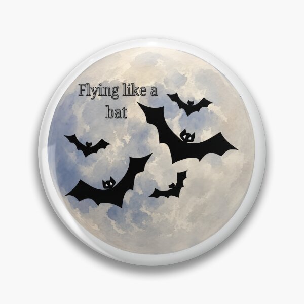 Item preview, Flying Like a Bat | Full Moon Night Bat Sky designed and sold by ZenVibeDesign.