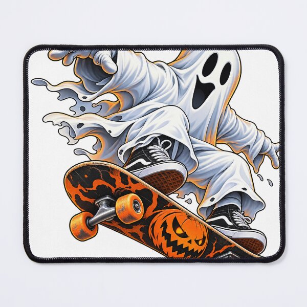 Item preview, Skateboarding Ghost Halloween Streetwear Art designed and sold by Kate1art.