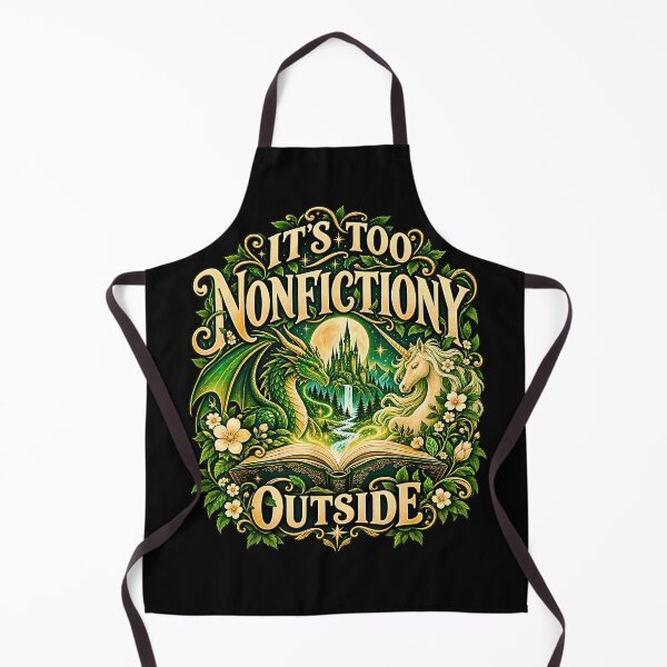 Item preview, It's Too Nonfictiony Outside Literary Bookworm  designed and sold by Brasovbit.