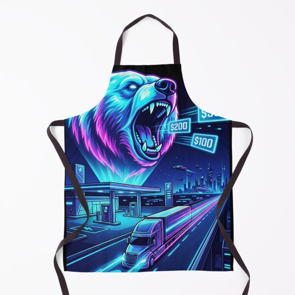 Item preview, Synthwave Trucker & Bear Hologram designed and sold by NomadForge.