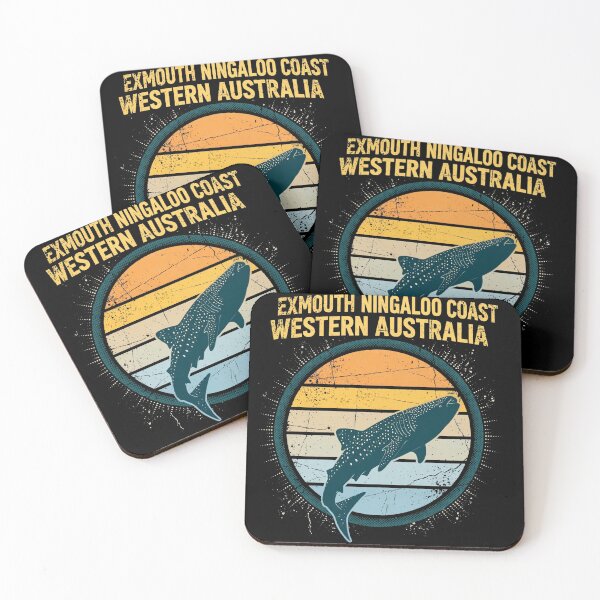 Item preview, Exmouth Ningaloo Coast Whale Shark Retro Sunset designed and sold by Yellowriversss.