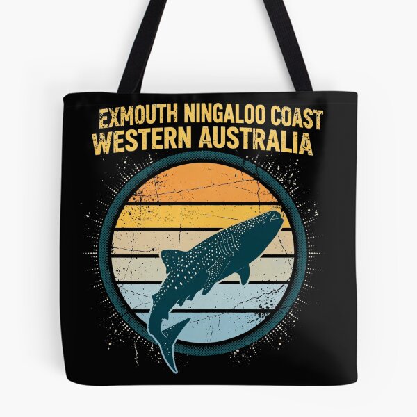 Item preview, Exmouth Ningaloo Coast Whale Shark Retro Sunset designed and sold by Yellowriversss.