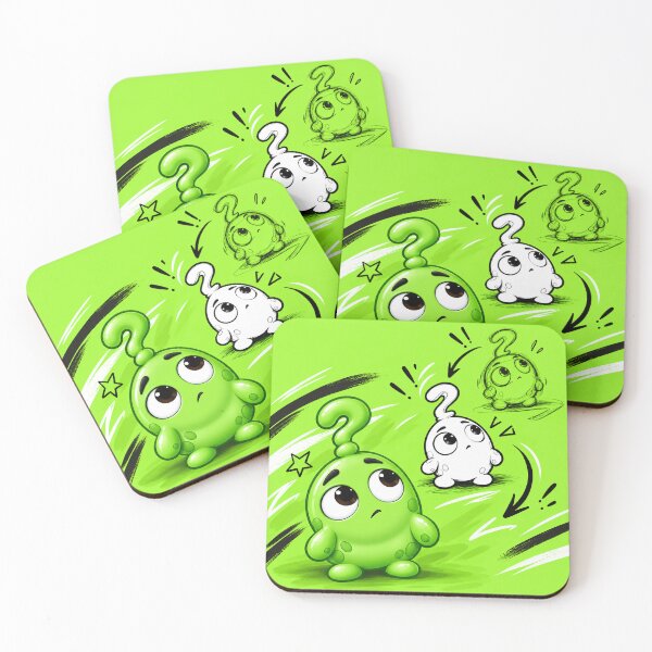 Item preview, Nolo Green Cartoon Character Stripe Pattern designed and sold by Carcasion.