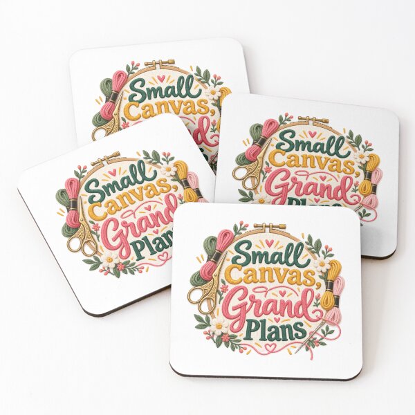 Item preview, Small Canvas Grand Plans - Funny Needlepoint Lover designed and sold by WeirdlyMild.