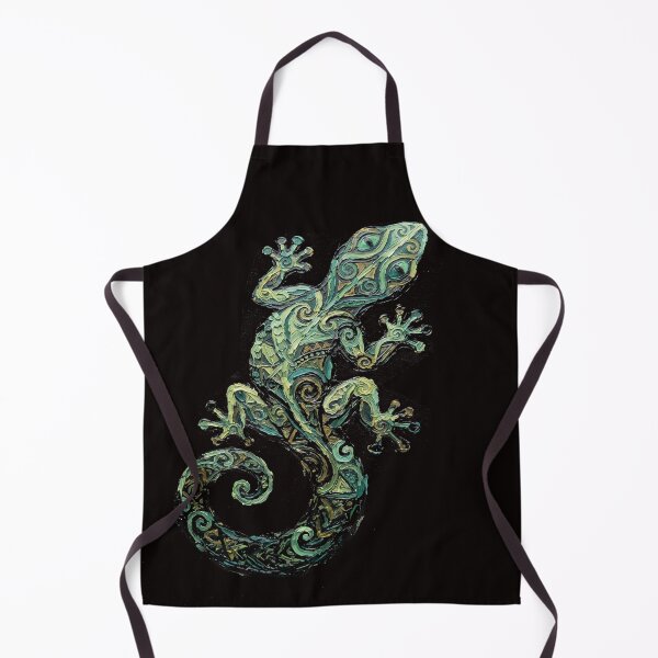 Item preview, Polynesian Tribal Gecko Lizard Impasto Textured Art designed and sold by LayercraftArt.