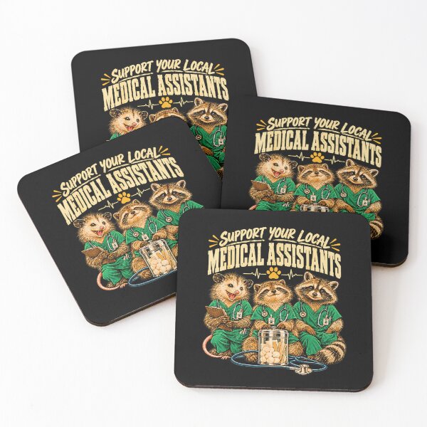 Item preview, Support Your Local Medical Assistants Raccoon Possum Skunk designed and sold by Brasovbit.