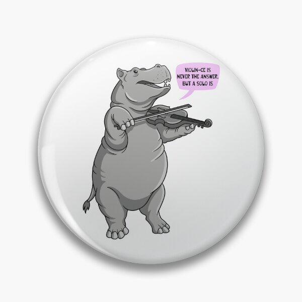 Item preview, Musical Puns - The Hippo Violinist designed and sold by Niscafa.
