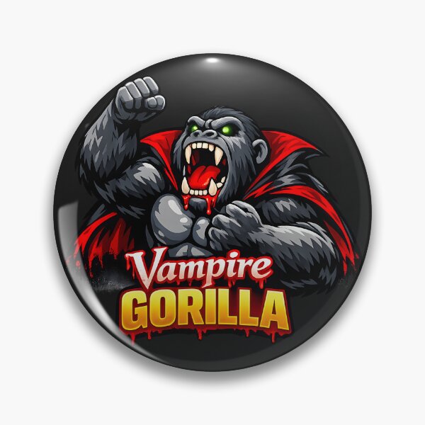 Item preview, Vampire Gorilla – Gothic Halloween Monster Illustration designed and sold by ROARSOME DESiGNS.