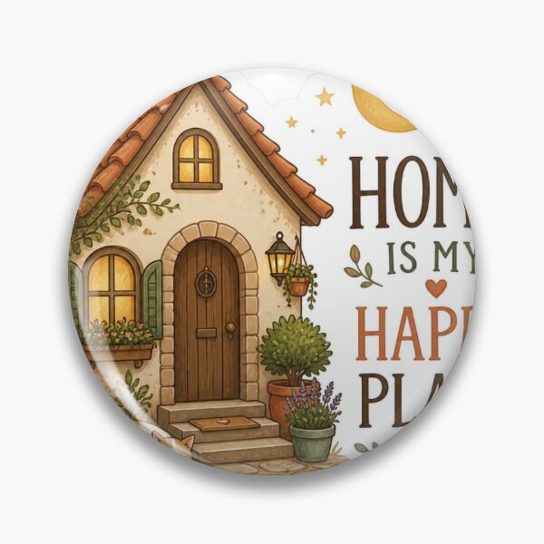 Item preview, Pegatina de la casita "Mi hogar es mi lugar feliz" designed and sold by KunalCreative.