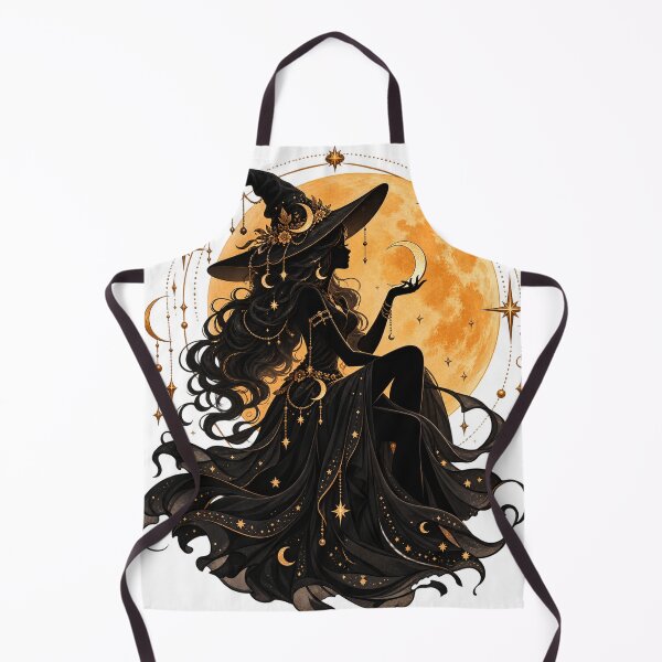 Item preview, Elegant Celestial Witch and Golden Moon designed and sold by Kate1art.