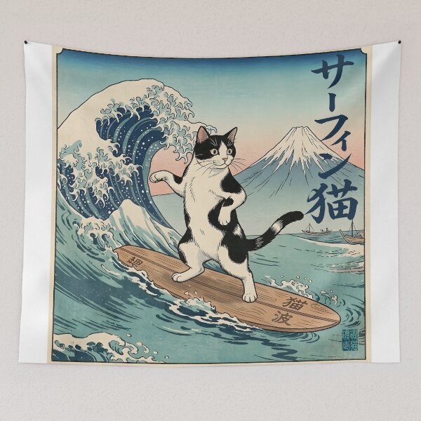 Item preview, Surfing Mt. Fuji designed and sold by hickhopshop.