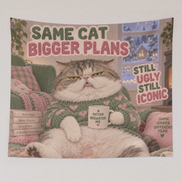 Item preview, My plans for the year :eat tasty treats and sleep. designed and sold by elegantpaterns.