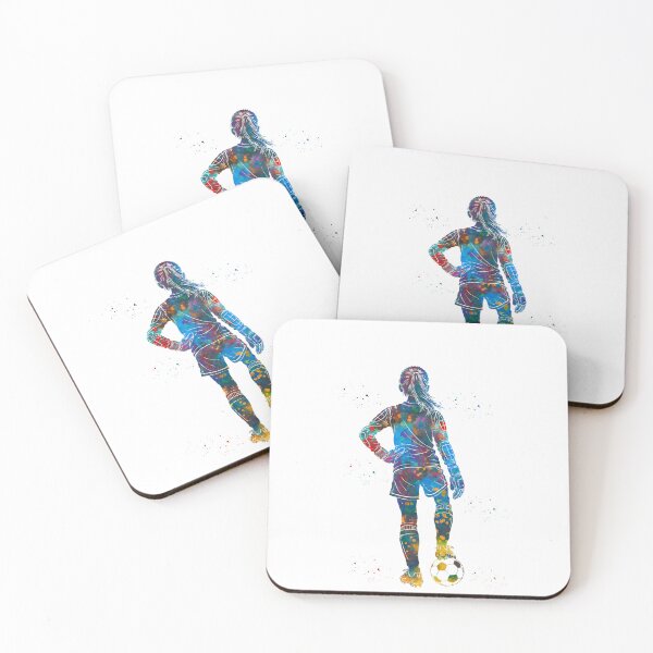 Item preview, Girl Soccer Goalkeeper Watercolor Art designed and sold by Liededrom..