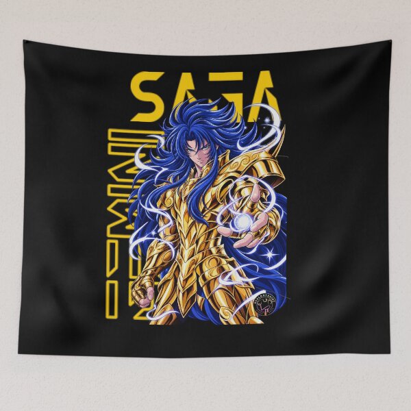 Item preview, Gemini Saga Saint Seiya Anime Art – Golden Zodiac Knight Cosmic Power designed and sold by AvalonTshirts.