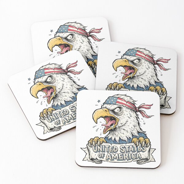 Item preview, Patriotic American Bald Eagle Vintage Art designed and sold by EdwinkOne.