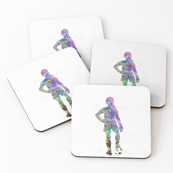Item preview, Girl Soccer Goalkeeper Watercolor Art designed and sold by Liededrom..