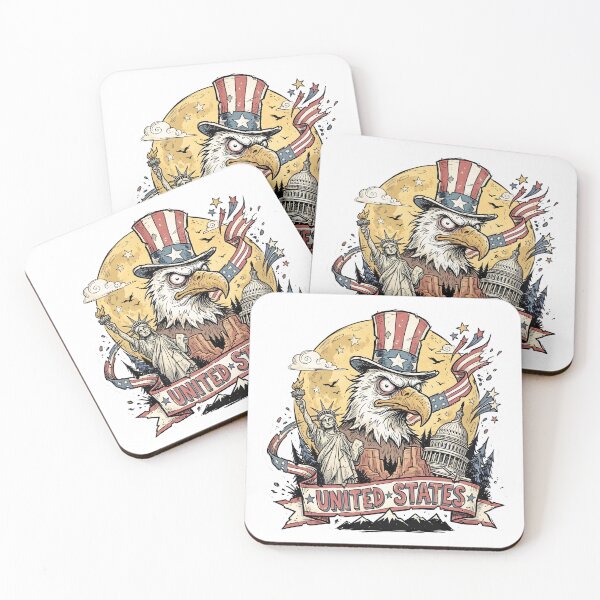 Item preview, Patriotic American Eagle Vintage Americana Art designed and sold by EdwinkOne.