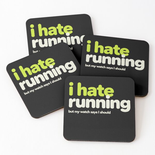 Item preview, I Hate Running But My Watch Says I Should Funny Fitness designed and sold by Per My Last Nerve Studio.