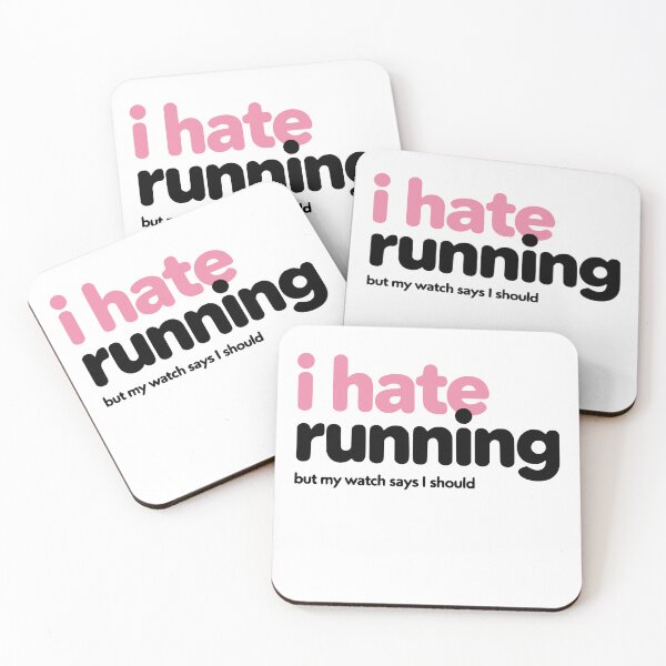 Item preview, I Hate Running But My Watch Says I Should Funny Fitness designed and sold by Per My Last Nerve Studio.