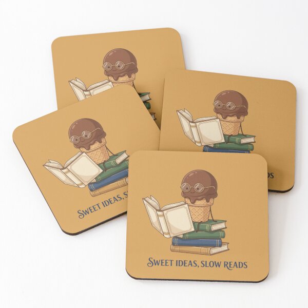 Item preview, Cute Reading Ice Cream Cone Sweet Ideas Slow Reads Art designed and sold by Northern Glow Art.