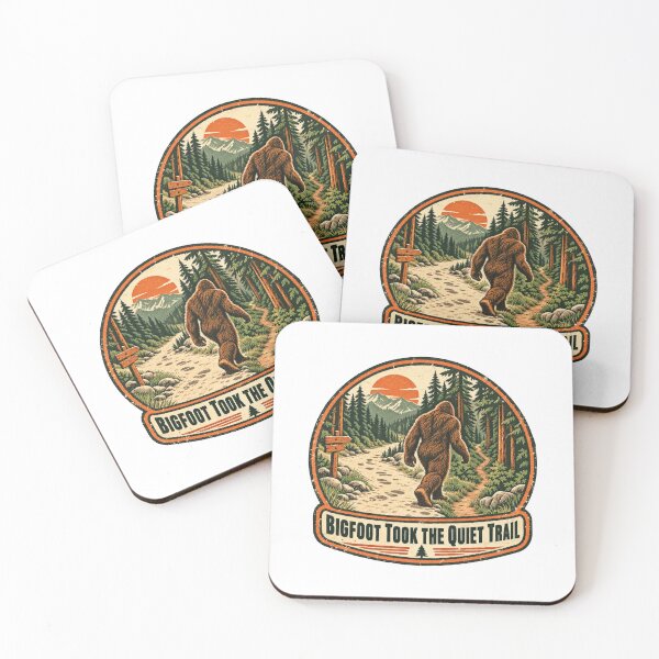 Item preview, Bigfoot Took the Quiet Trail Vintage Badge Cryptid Humor designed and sold by ThreadQuirk.