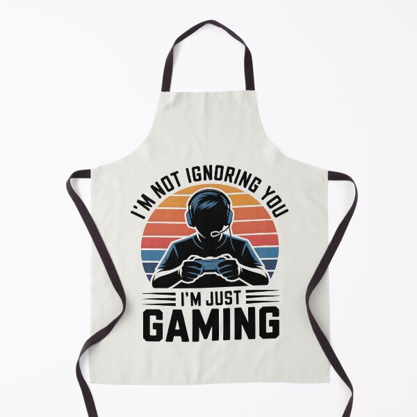 Item preview, I’m Not Ignoring You, I’m Just Gaming – Funny Gamer Quote designed and sold by Jollys-ArtShop.