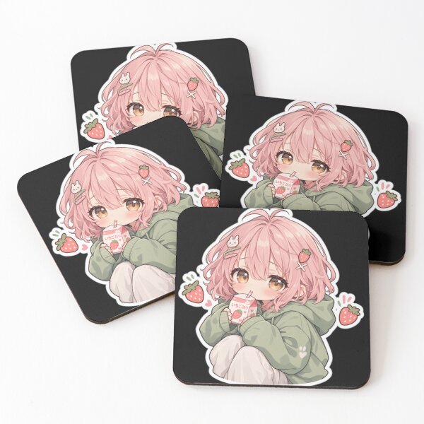 Item preview, Cozy Anime Christmas Club, Cute Chibi Winter Art designed and sold by TulipsArtDesigns .