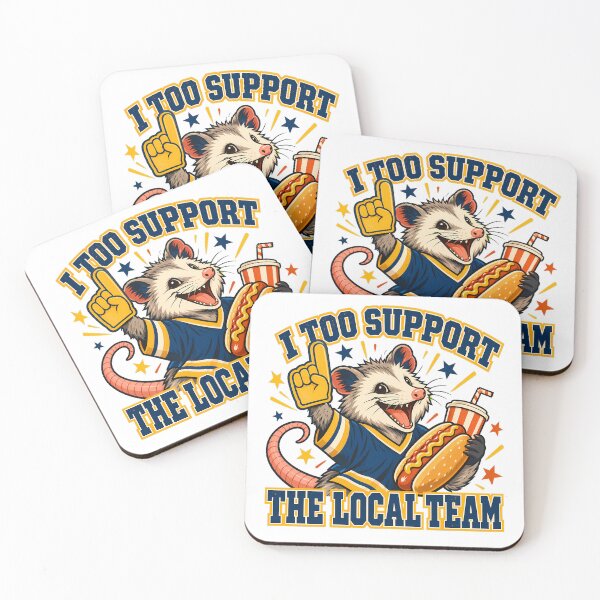 Item preview, Support Local Team Opossum Fan Game Day Humor designed and sold by chattsuede.