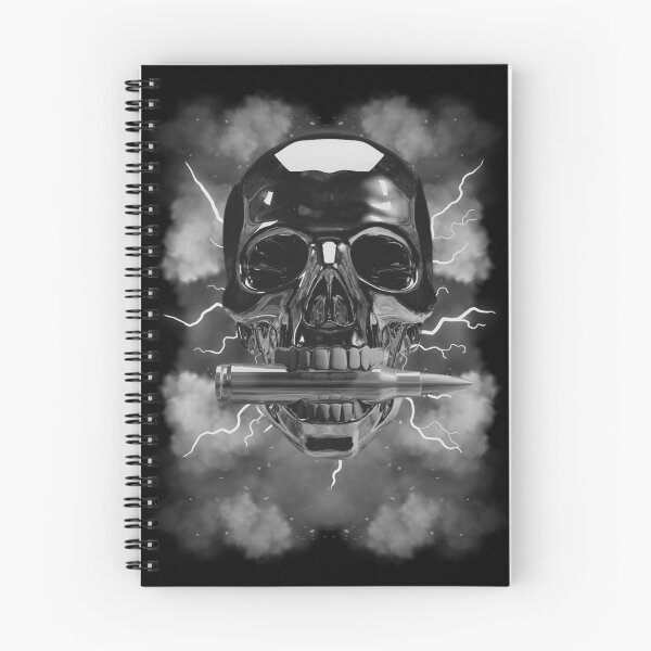 Item preview, Chrome Skull Biting a Bullet  designed and sold by OLYUS.
