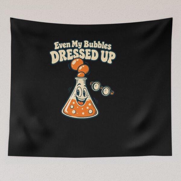 Item preview, Even My Bubbles Dressed Up Chemistry Flask Halloween Humor designed and sold by ThreadQuirk.