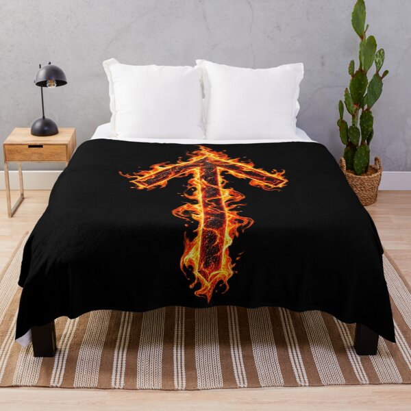 Item preview, Burning Tiwaz Rune – Norse Warrior Spirit designed and sold by Faust-ART.