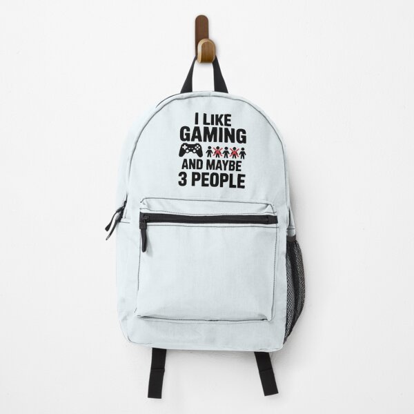 Item preview, I Like Gaming and Maybe 3 People – Funny Introvert Gamer Quote designed and sold by Jollys-ArtShop.