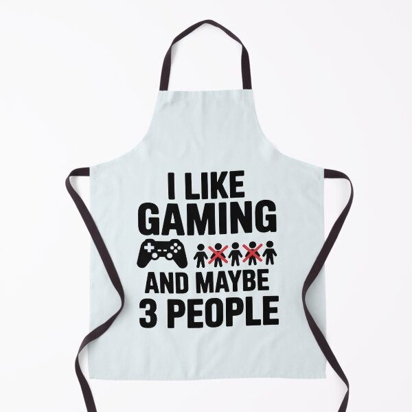 Item preview, I Like Gaming and Maybe 3 People – Funny Introvert Gamer Quote designed and sold by Jollys-ArtShop.