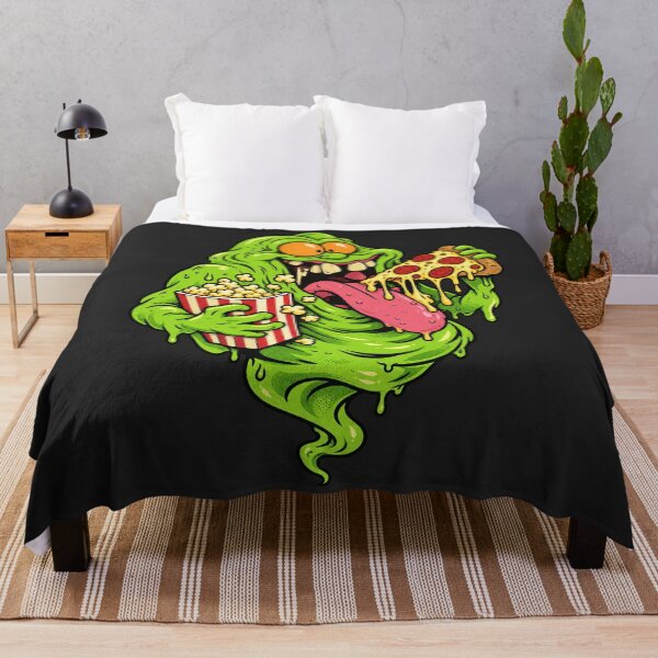 Item preview, Slimer Ghostbusters Green Ghost Pizza Popcorn Movie Monster Fun Cartoon Style designed and sold by Cuiroblinda.