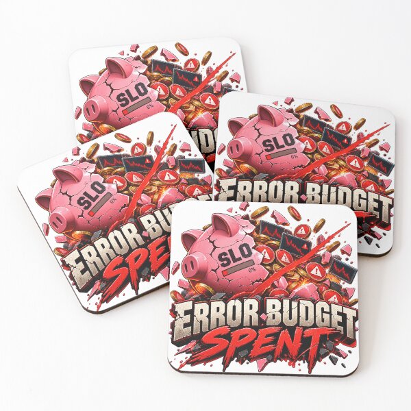 Item preview, Error Budget Spent - Funny SRE Reliability Humor designed and sold by Ink and Wink.