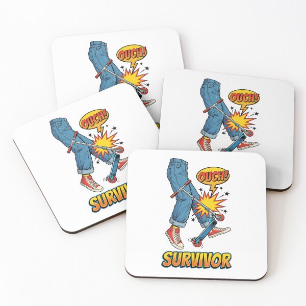 Item preview, Retro Comic Scooter Shin Survivor Funny Skate designed and sold by nvrprooo.