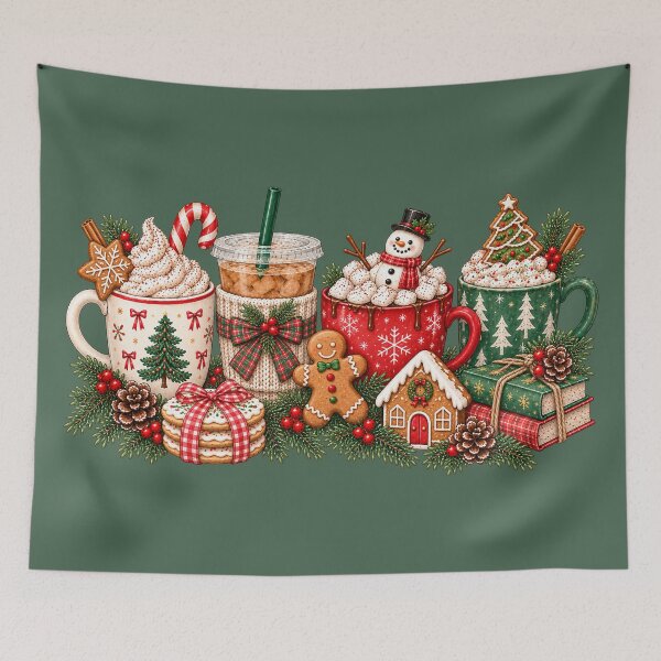 Item preview, Christmas Coffee Shirt Winter Coffee Cups Christmas Sweatshirt Womens Coffee Lover Gift Cozy Season Tee designed and sold by LessIsLoud.