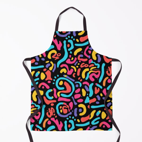 Item preview, Colourful Neon Abstract Squiggles – Retro 90s Memphis Pattern designed and sold by My Gluten Free Life UK.