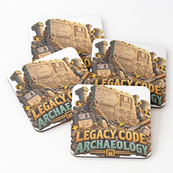 Item preview, Legacy Code Archaeology - Funny Programmer Design designed and sold by Ink and Wink.