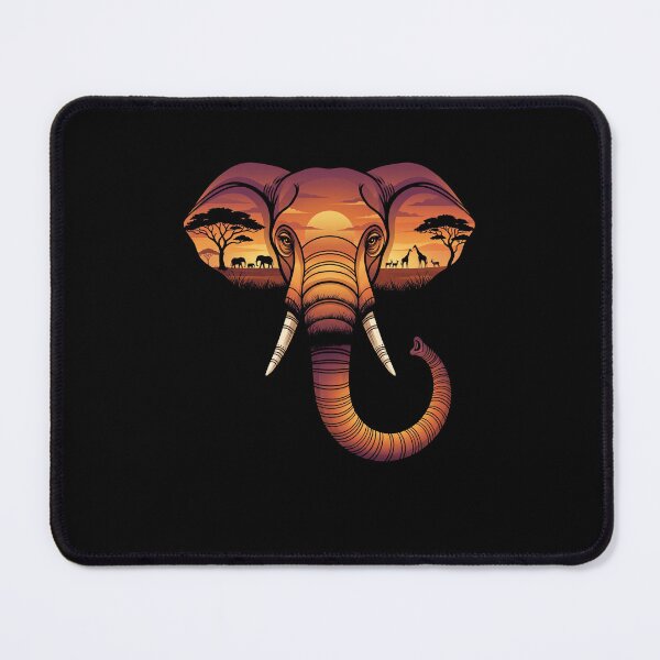 Item preview, Majestic Elephant Savanna Sunset Wildlife designed and sold by d247.