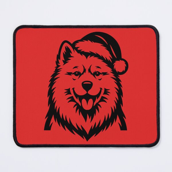 Item preview, Samoyed Wearing a Santa Hat designed and sold by theartfulaspie.