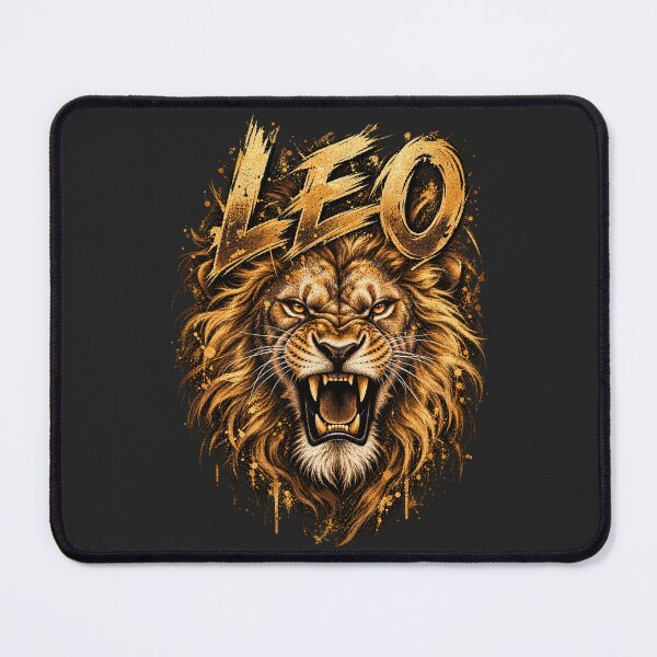 Item preview, Leo Roaring Lion Gold Zodiac Sign Fierce Mane Astrology Horoscope Style designed and sold by Cuiroblinda.
