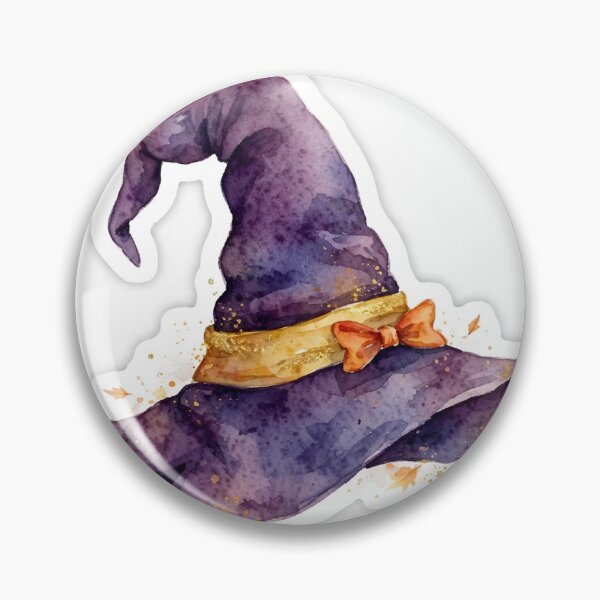 Item preview, Watercolor Purple Witch Hat designed and sold by SeeInspiresS.