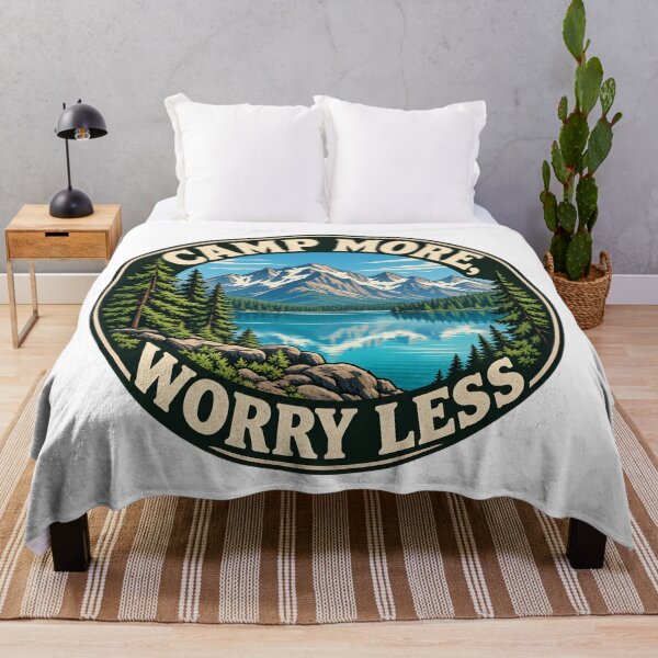 Item preview, Camp More, Worry Less designed and sold by VelvetRoom.