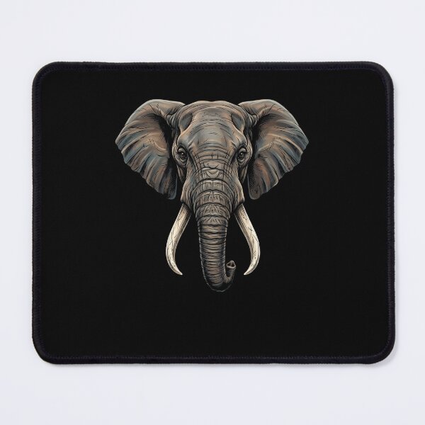 Item preview, Vibrant Green Line Elephant Head Illustration designed and sold by d247.