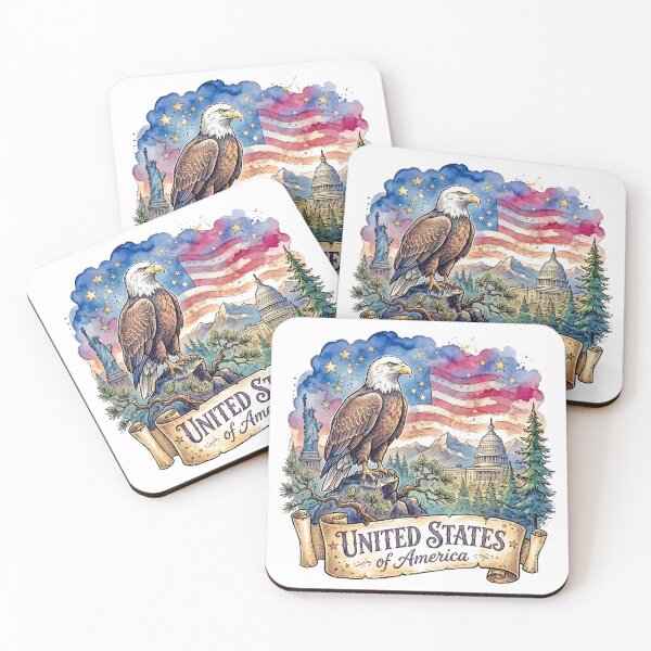 Item preview, Vintage American Eagle and United States Flag designed and sold by EdwinkOne.