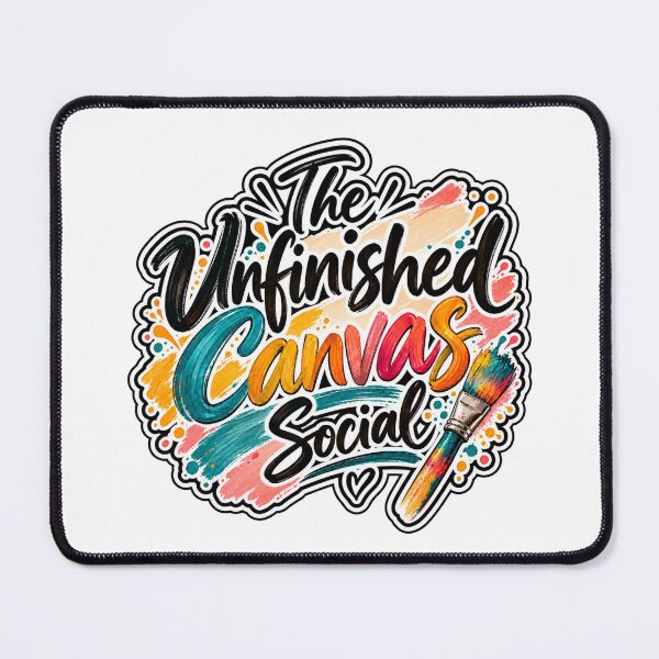 Item preview, The Unfinished Canvas Social - Funny Needlepoint Club Retro Design designed and sold by WeirdlyMild.