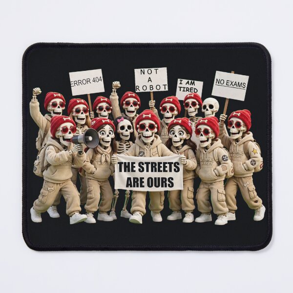 Item preview, Streetwear Skeleton Student Protest The Streets Are Ours designed and sold by  One City Two Children Studio.